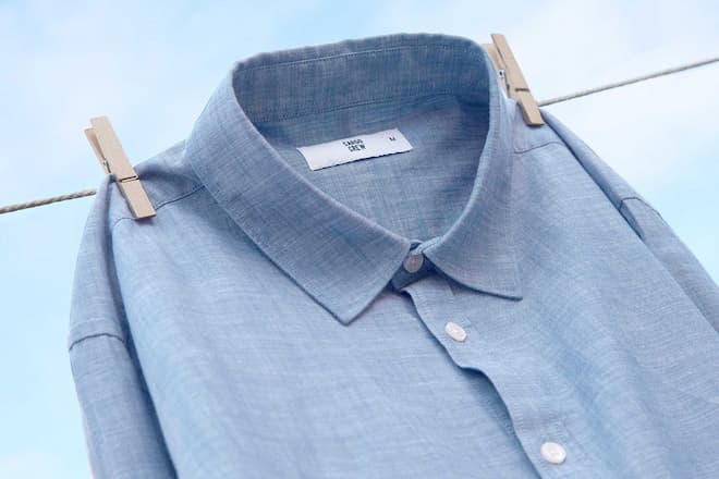 blue office shirt for men